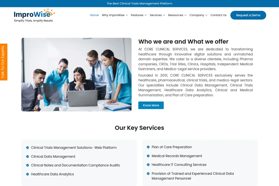 Landing page preview