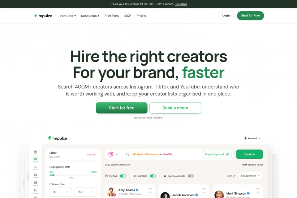 Landing page preview