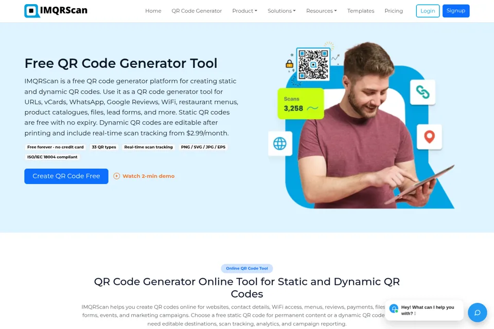 Landing page preview