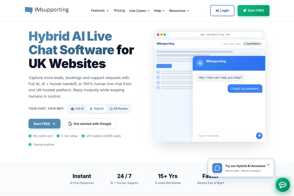 Landing page preview