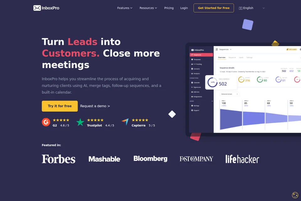 Landing page preview