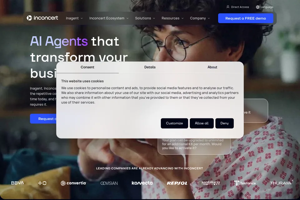 Landing page preview