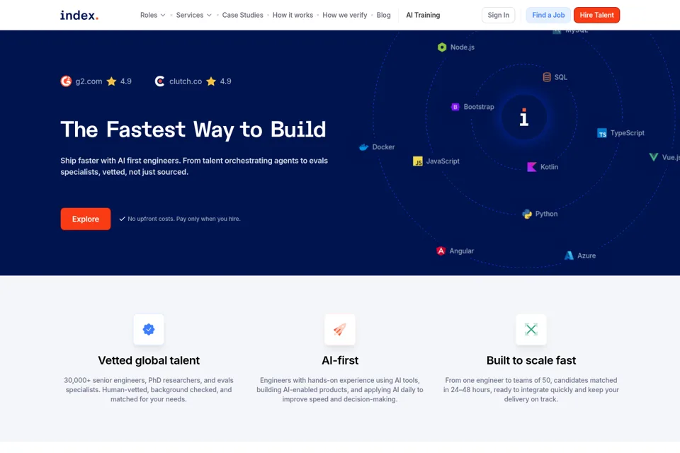 Landing page preview