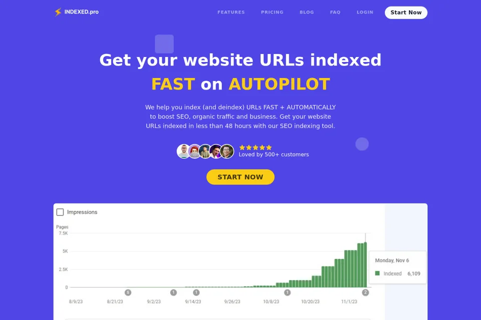 Landing page preview