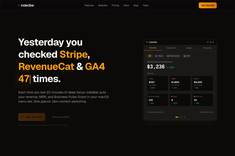Landing page preview