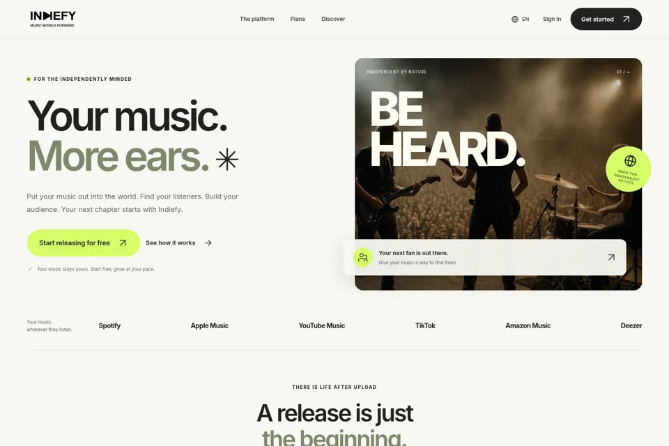 Landing page preview
