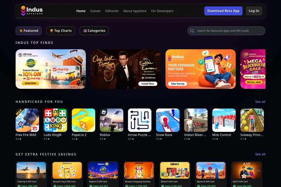 Landing page preview