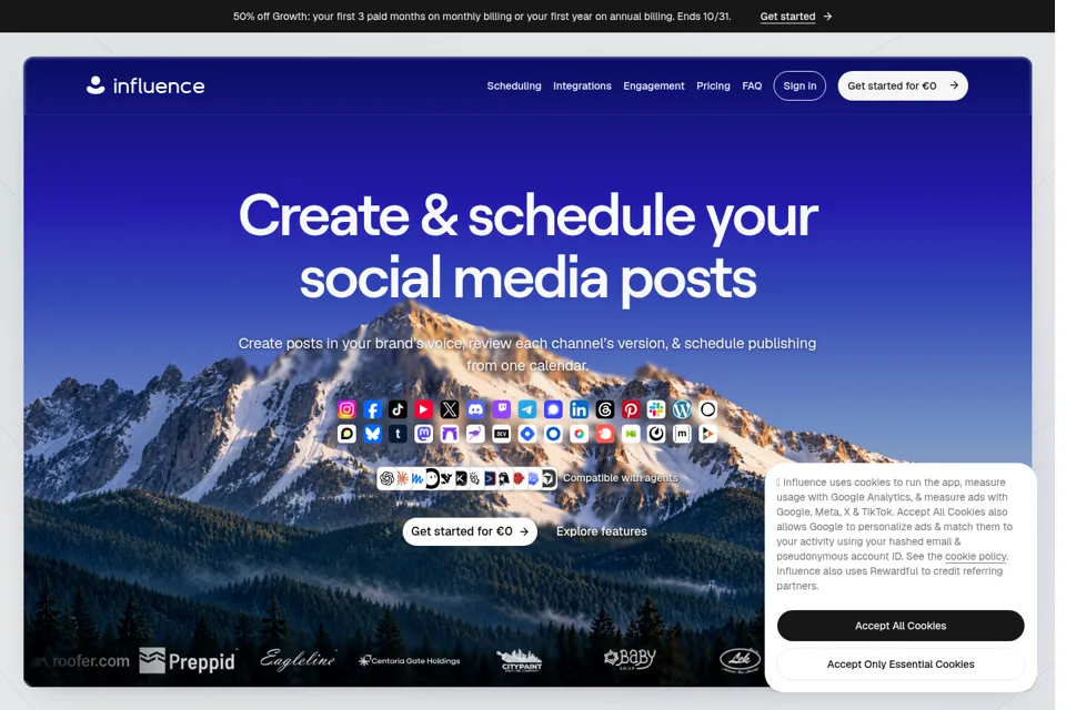 Landing page preview