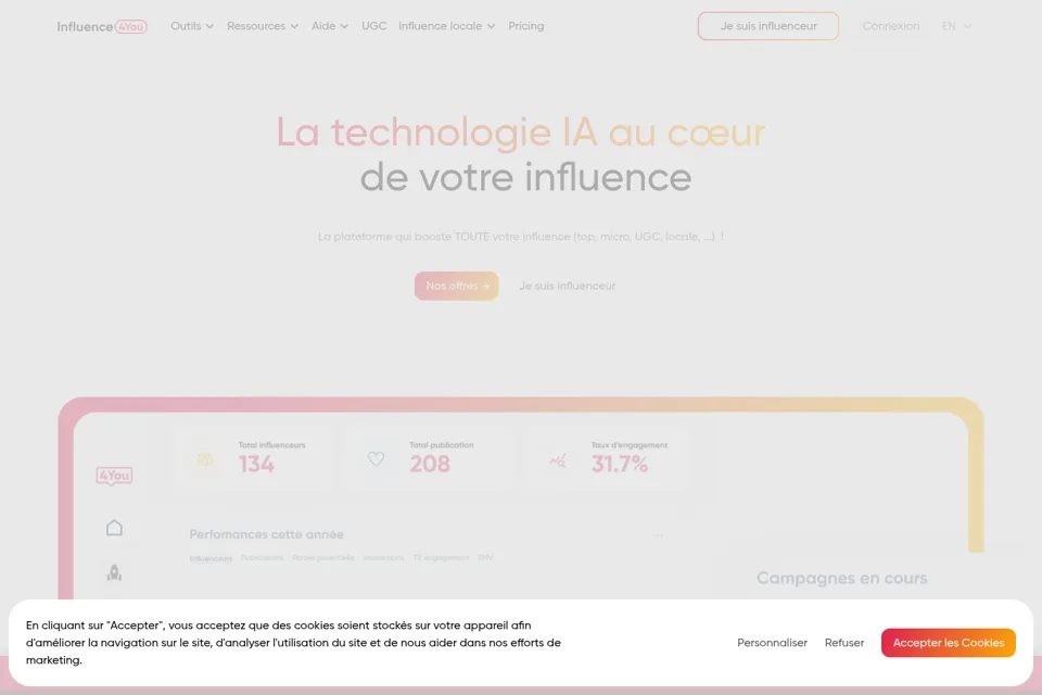 Landing page preview
