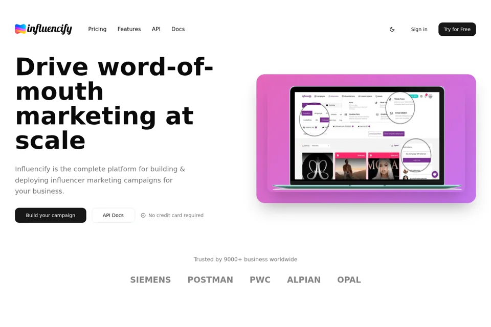 Landing page preview
