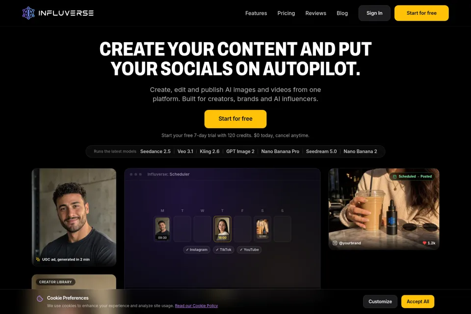Landing page preview