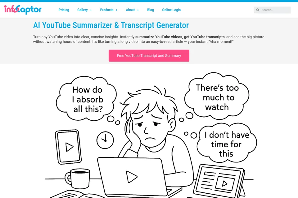 Landing page preview