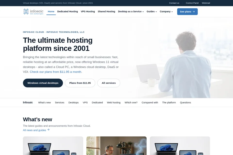 Landing page preview