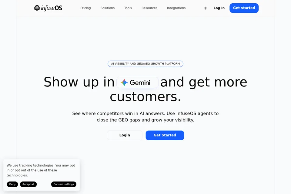 Landing page preview