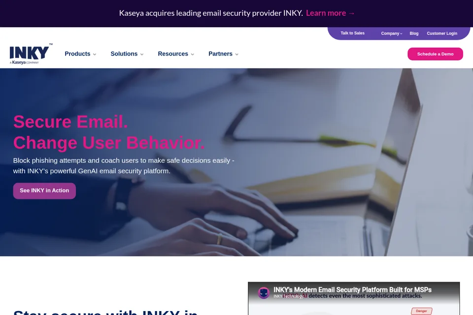 Landing page preview