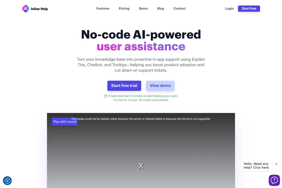 Landing page preview
