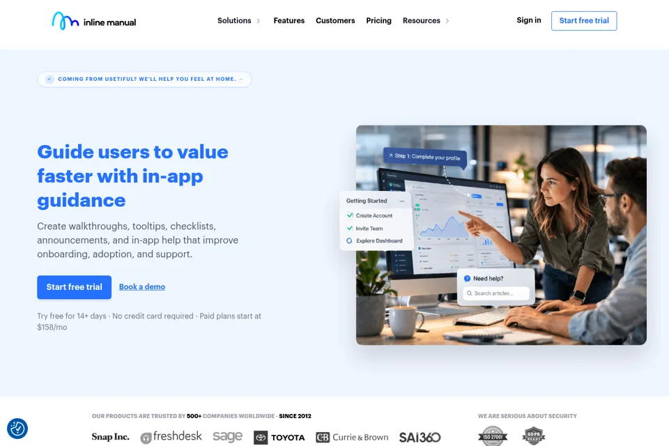 Landing page preview