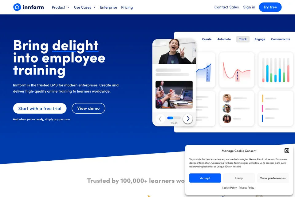 Landing page preview