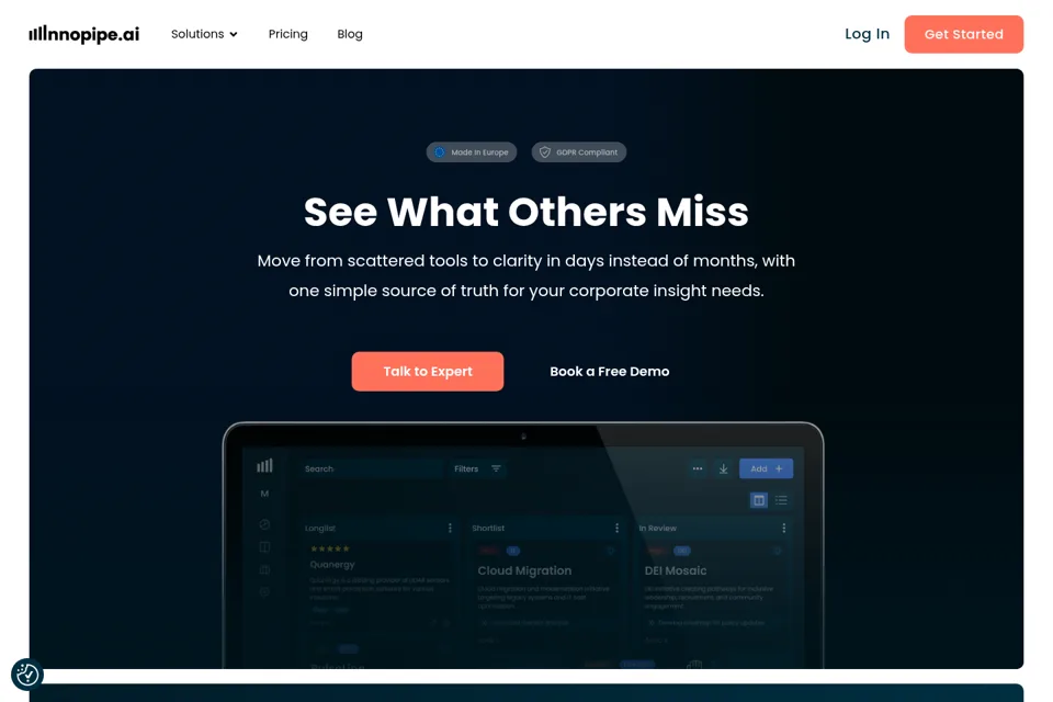 Landing page preview