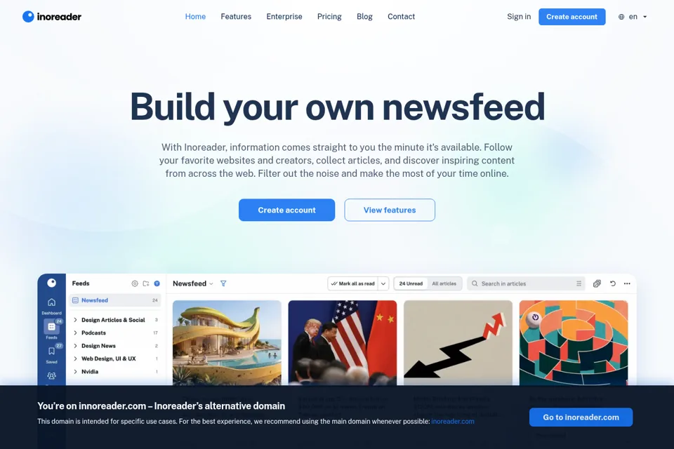 Landing page preview