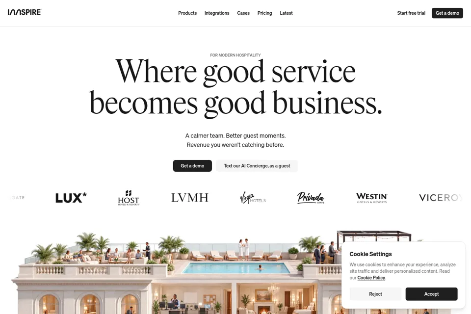 Landing page preview
