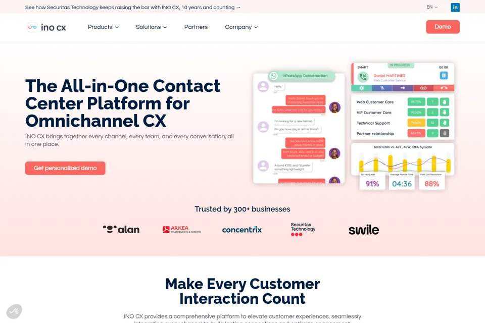 Landing page preview
