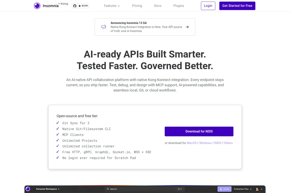 Landing page preview