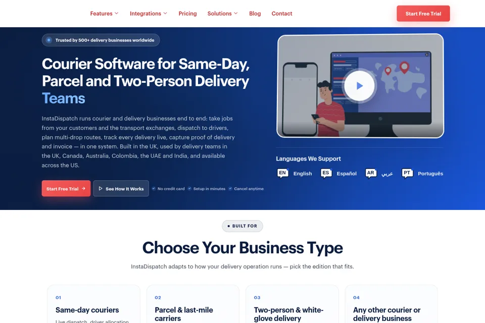 Landing page preview