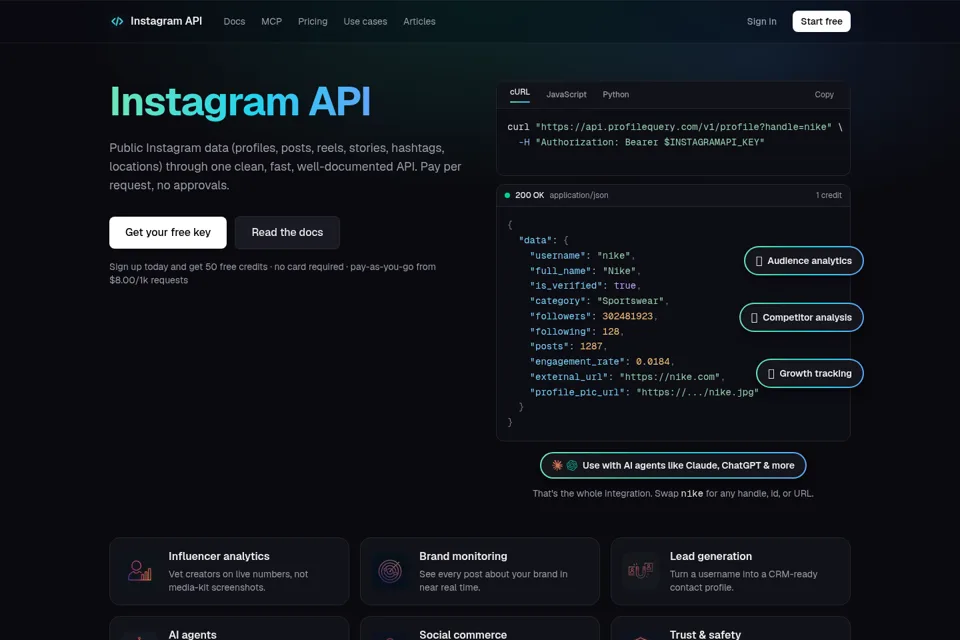 Landing page preview