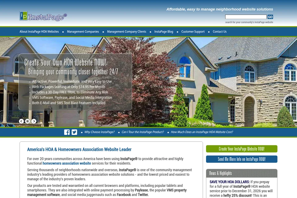 Landing page preview