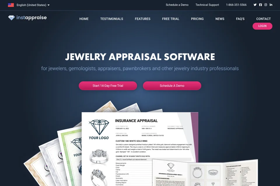 Landing page preview