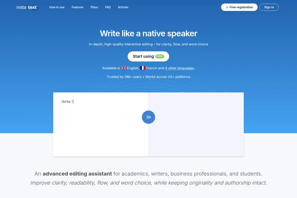 Landing page preview