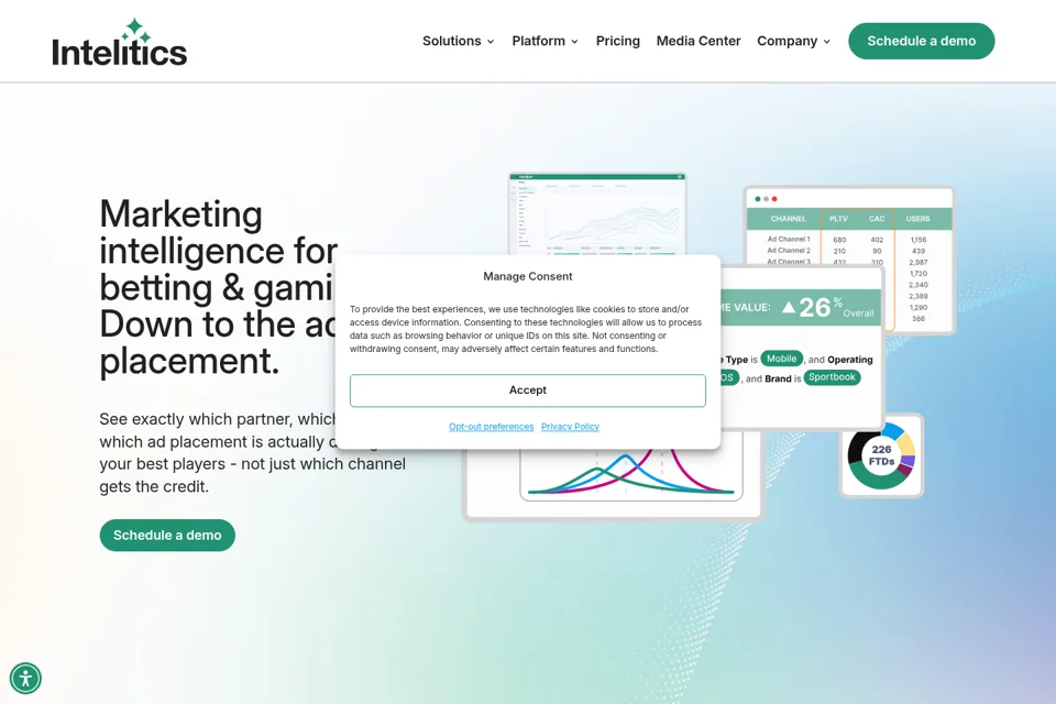 Landing page preview
