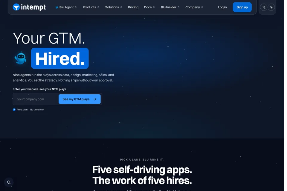 Landing page preview