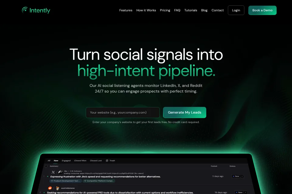 Landing page preview