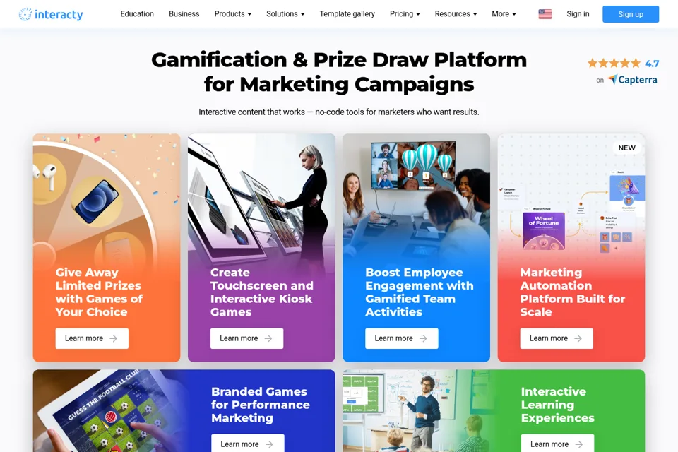 Landing page preview