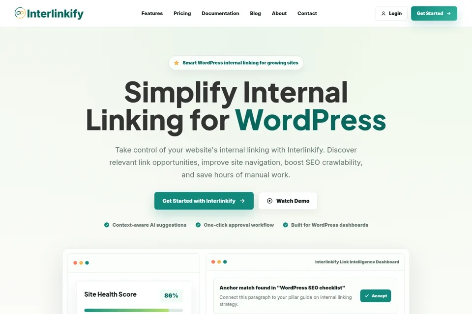 Landing page preview
