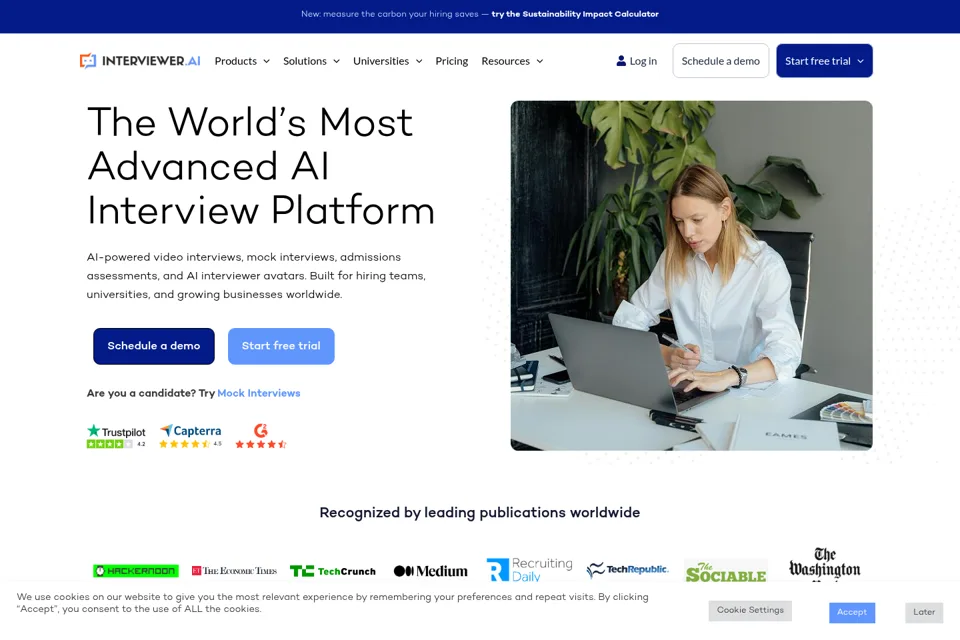 Landing page preview
