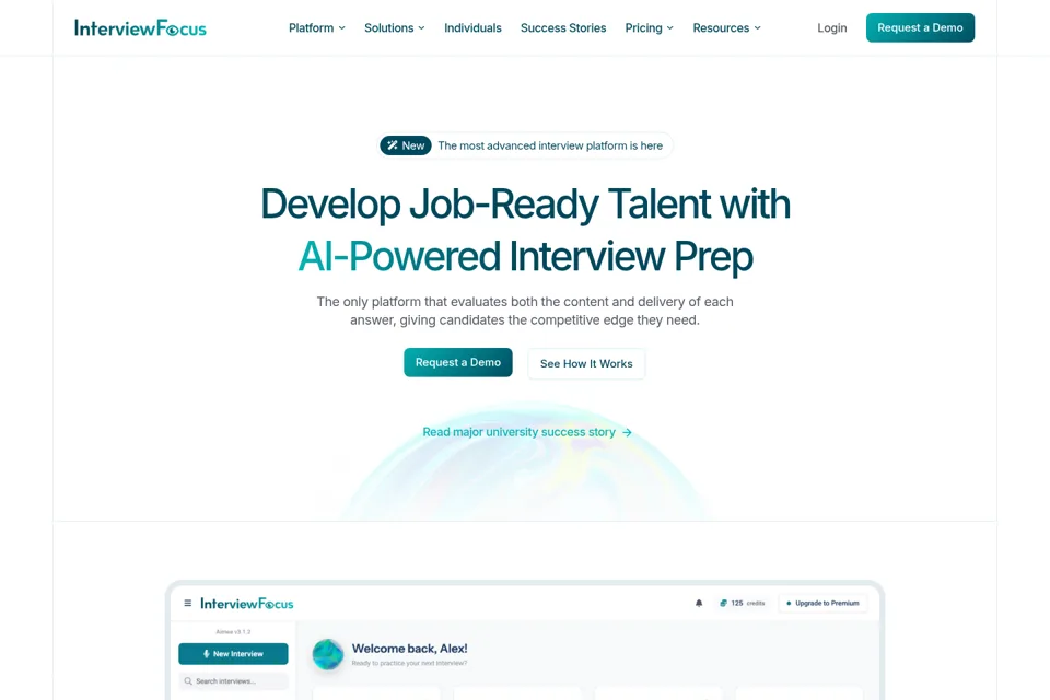 Landing page preview