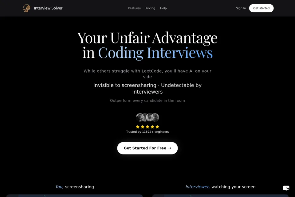 Landing page preview