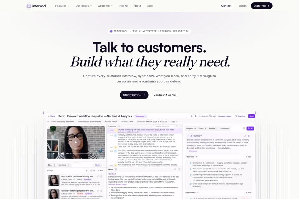 Landing page preview
