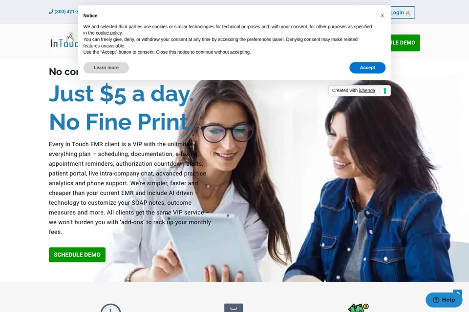 Landing page preview