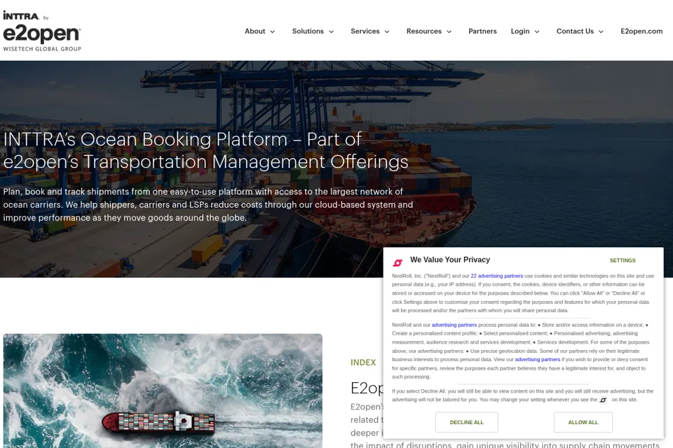 Landing page preview