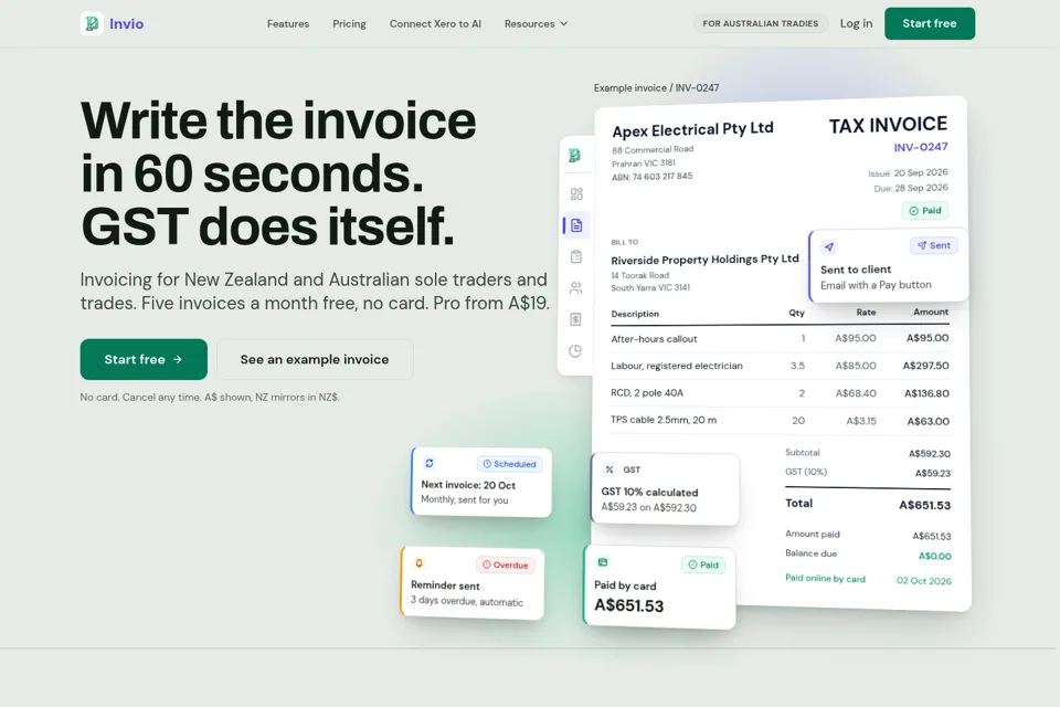 Landing page preview