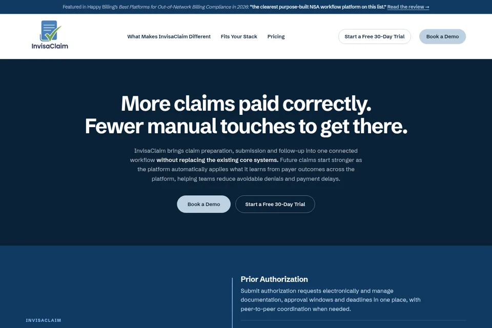 Landing page preview