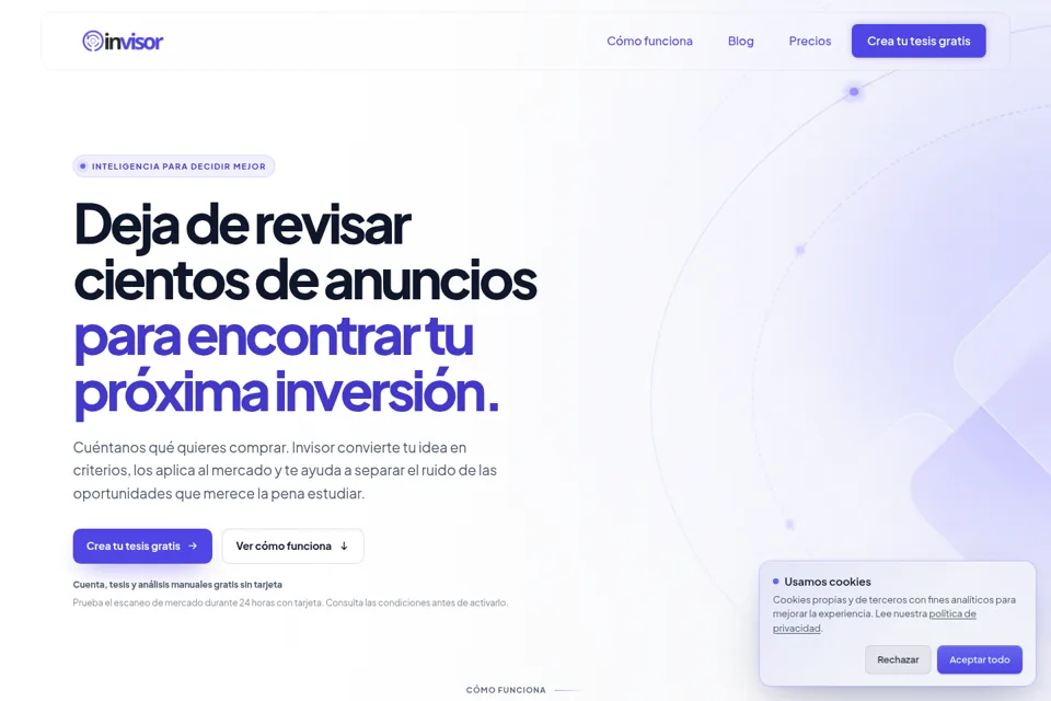 Landing page preview