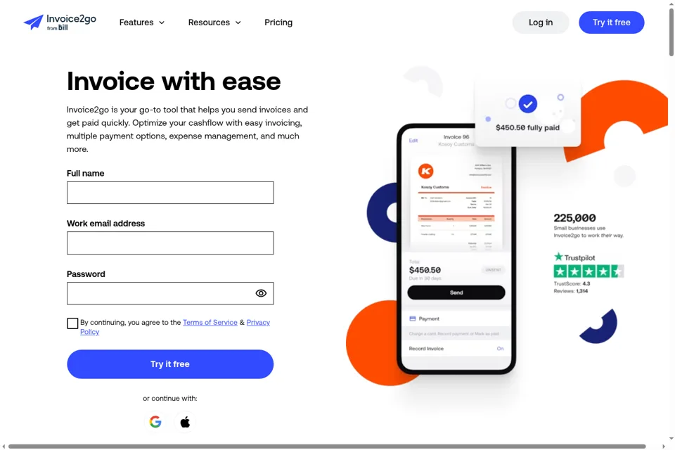 Landing page preview