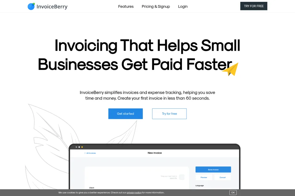 Landing page preview