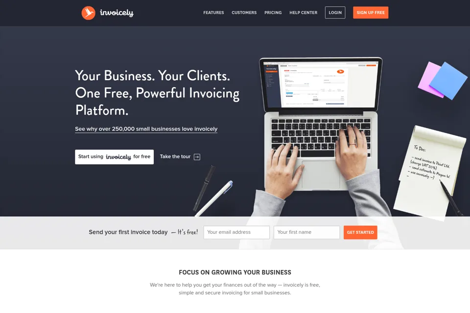 Landing page preview