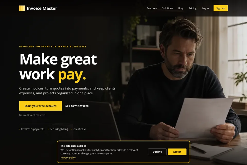 Landing page preview